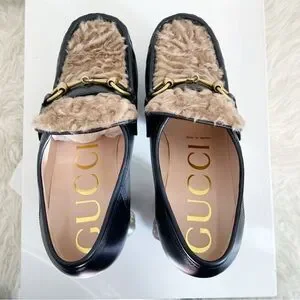 Gucci Shoes Gucci Vegas Malaga Kid Pearl Studded Platform